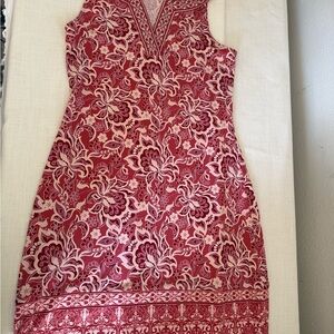 Magnolia Pink and White Floral Mini Dress